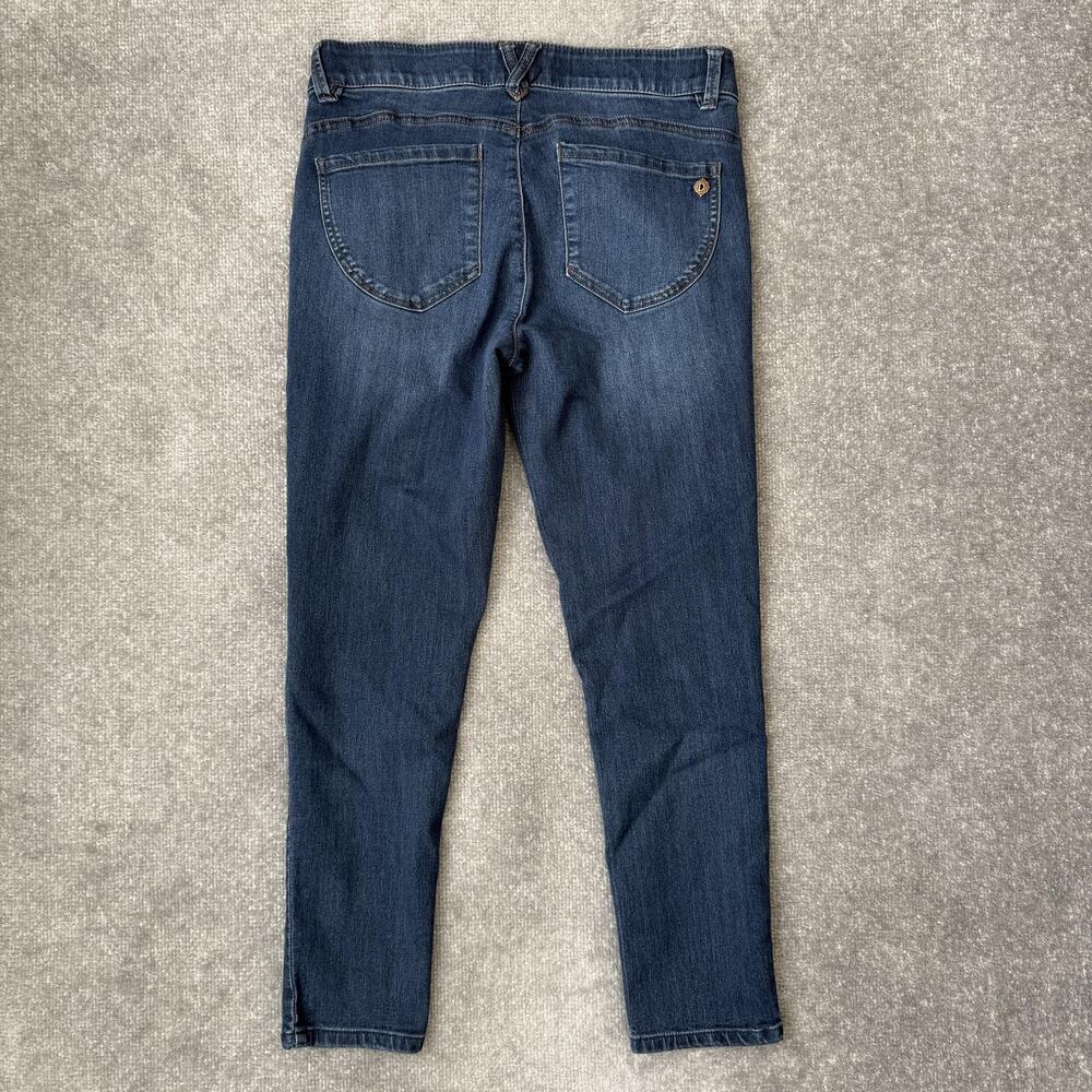 Democracy Jeans Womens 8 Blue Mid Rise Skinny Ab Technology Stretch Denim Pants - Picture 9 of 12